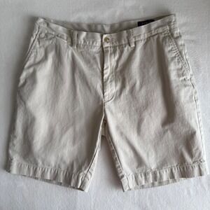 Polo Ralph Lauren Men's Chino Shorts Size 35 Beige Classic Fit 9" Golf Preppy